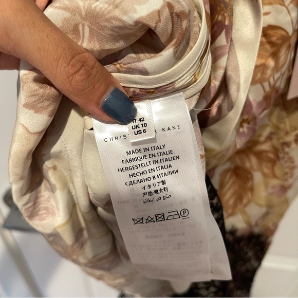 CHRISTOPHER KANE Valence And Lace Trim Ivory Dress - Picture 8 of 14